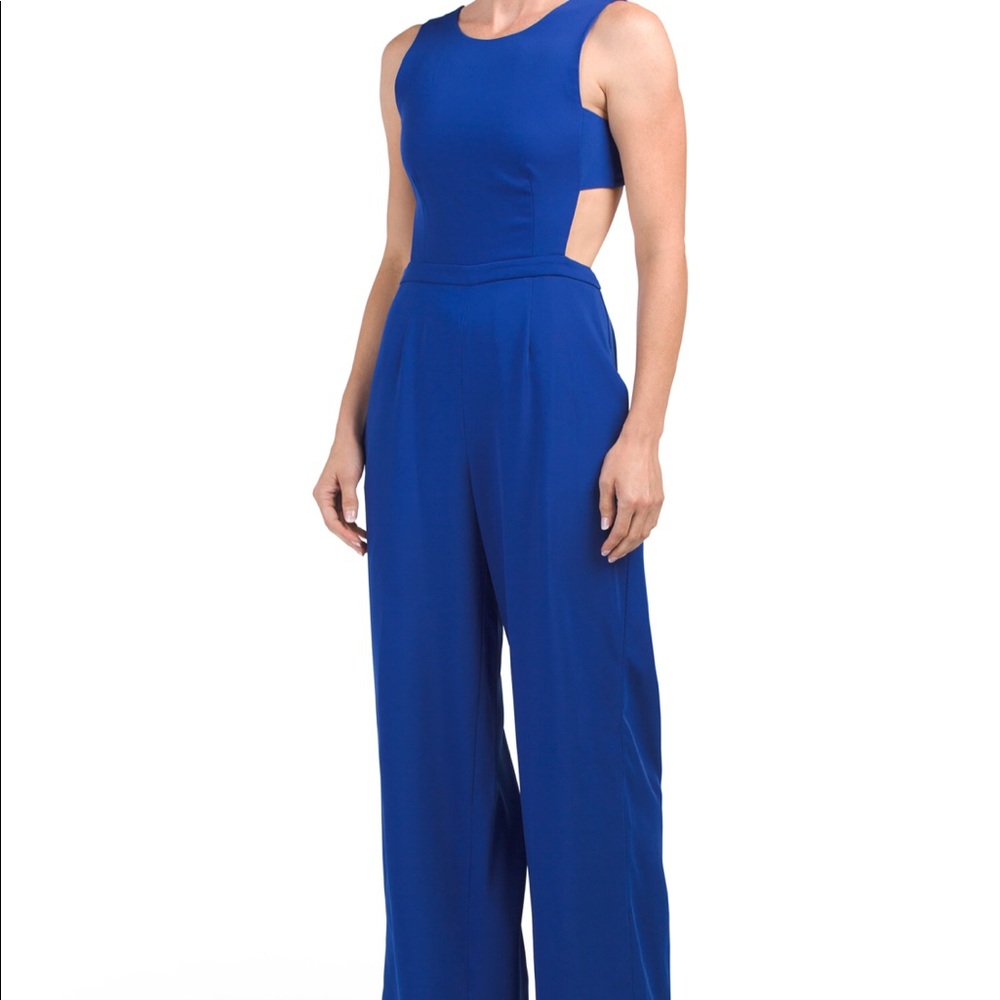 BCBGMAXAZRIA: Royal Blue Rossana Jumpsuit